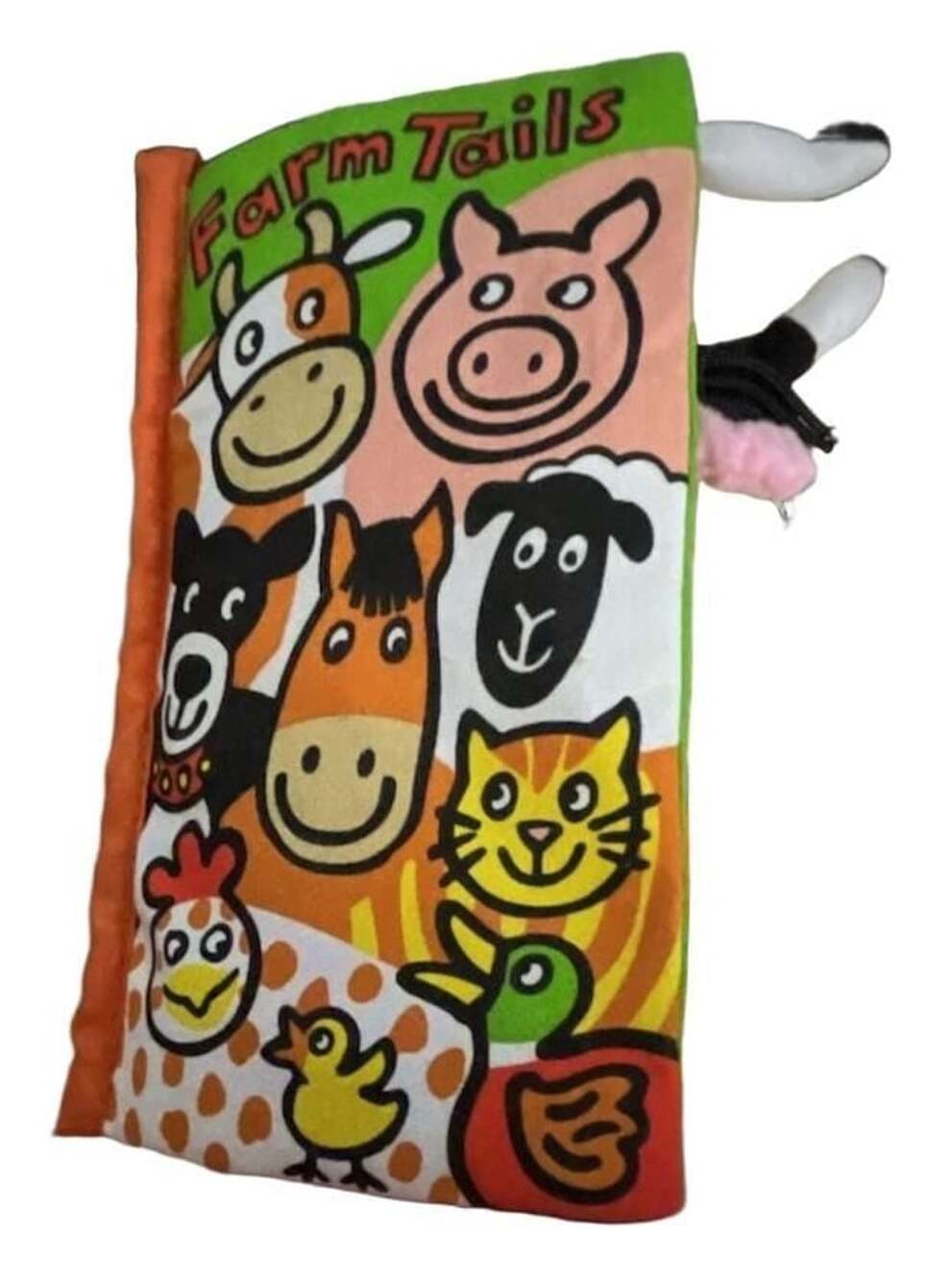 Jellycat Farm Tails Activity Book Soft Cloth Book